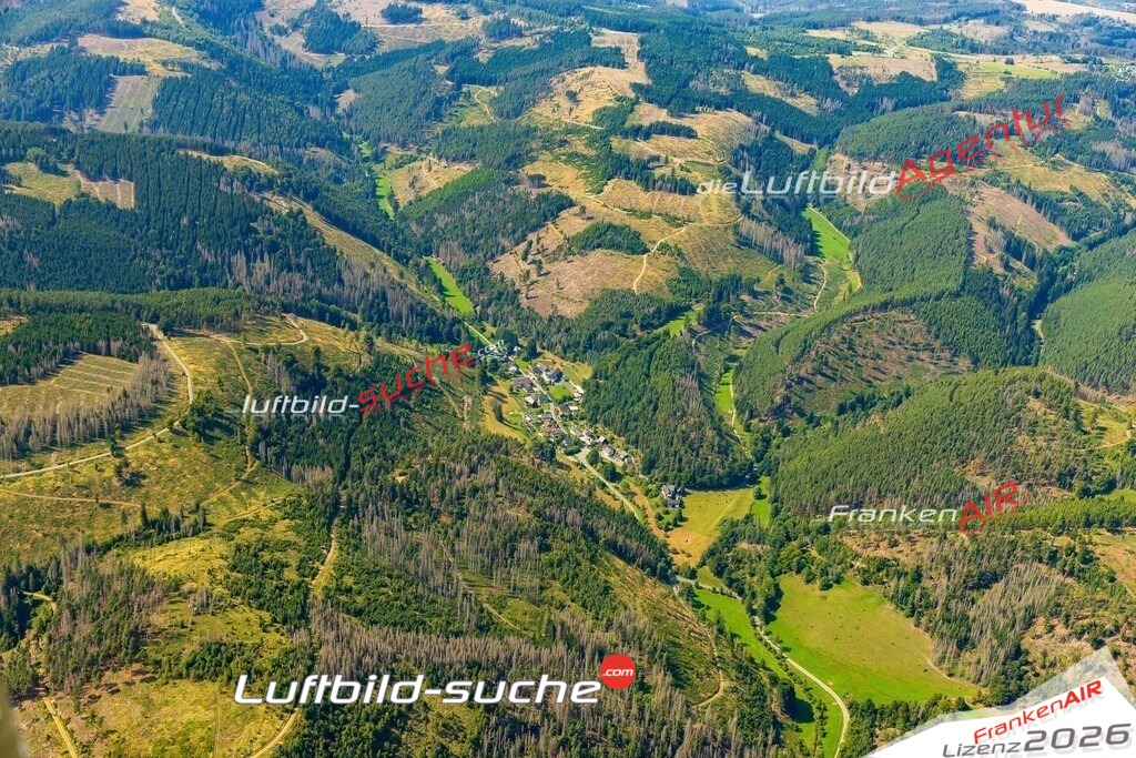 Pippelsdorf Probstzella Bild- Das Luftbild wurde 2025 vom UL-Flugzeug heraus erstellt ( keine Drohne bzw. Drohnenaufnahme ) - Hochauflösende Luftaufnahme -Nicht vergleichbar mit Google Maps oder Satelittenbilder- Die Geschenkidee !Mit Lizenz und Bildrechte bestellbar - CC
