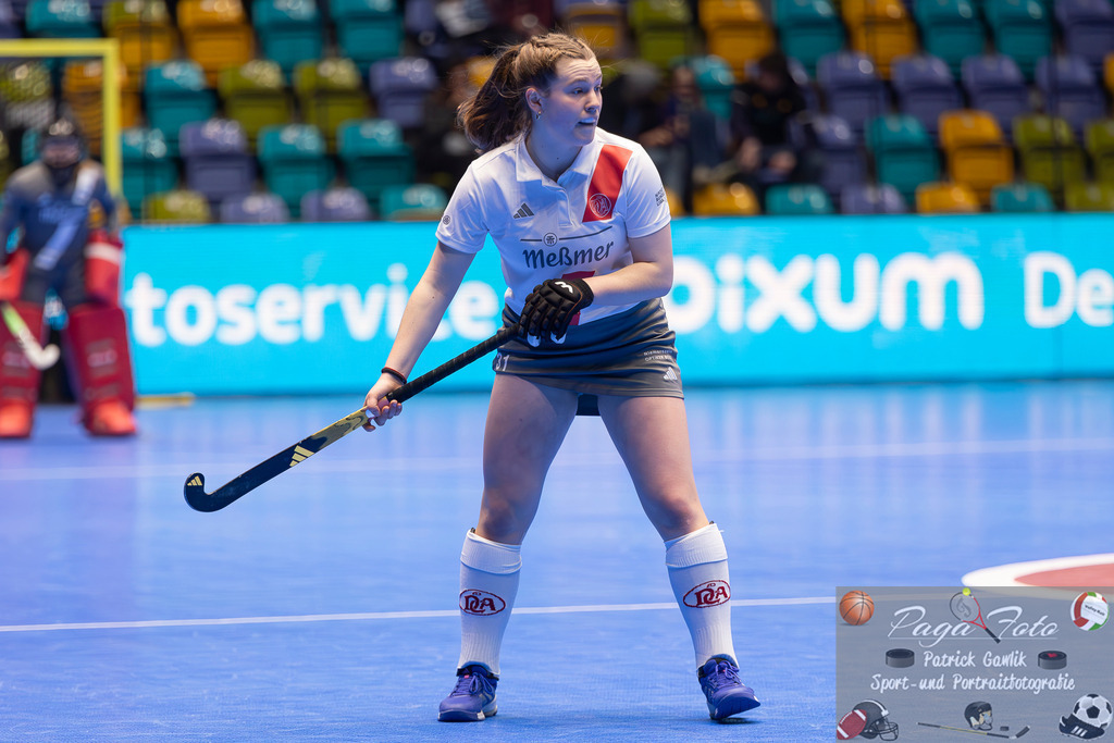 Volvo E.R.B. Final 4 Halbfinale Frauen: Der Club an der Alster - Berlienr HC, 25.01.2025 | Anna Batschko (Der Club an der Alster #31), Freisteller, Portrait, Porträt, Der Club an der Alster - Berlienr HC, Frankfurt, Süwag Arena, 25.1.2025 - Realisiert mit Pictrs.com