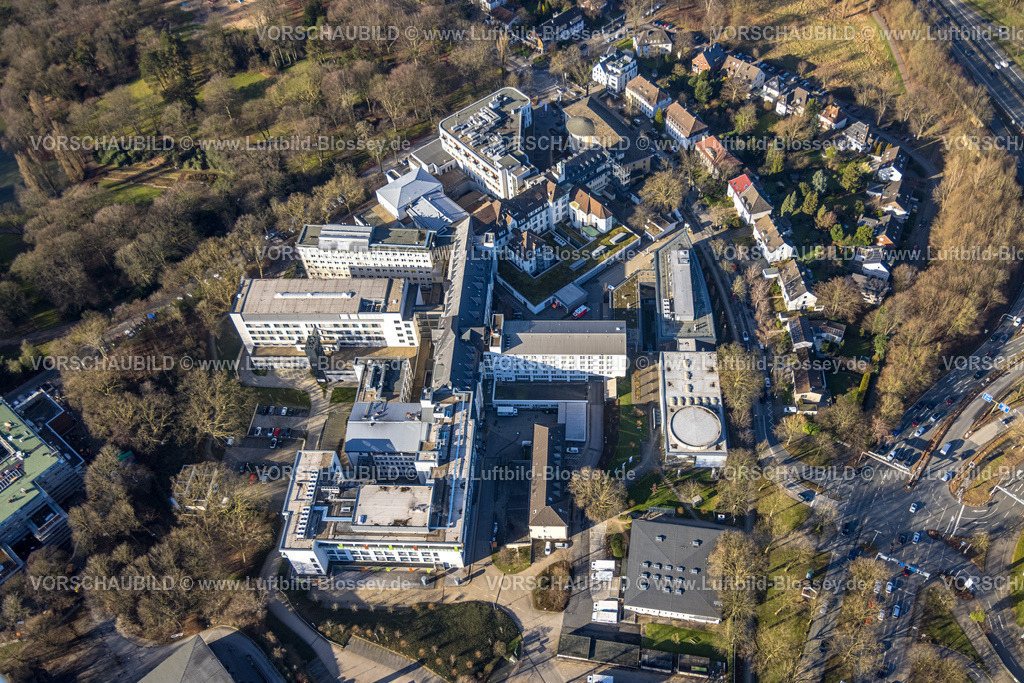 Bochum240103904 | Luftbild, St. Josef-Hospital - Katholisches Klinikum Bochum, Grumme, Bochum, Ruhrgebiet, Nordrhein-Westfalen, Deutschland