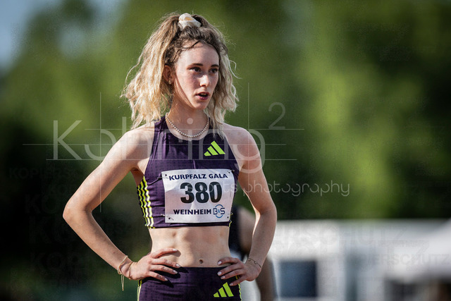 B&amp;S Kurpfalz Gala; Weinheim, 23.05.2026 | WEINHEIM, GERMANY - MAY 24: Maja Schorr (GER/SV GO! Saar 05) during the B&amp;S Kurpfalz Gala am 23.05.2026 at the  Sepp-Herberger-Stadium in Weinheim (Baden-Wuerttemberg / Germany).