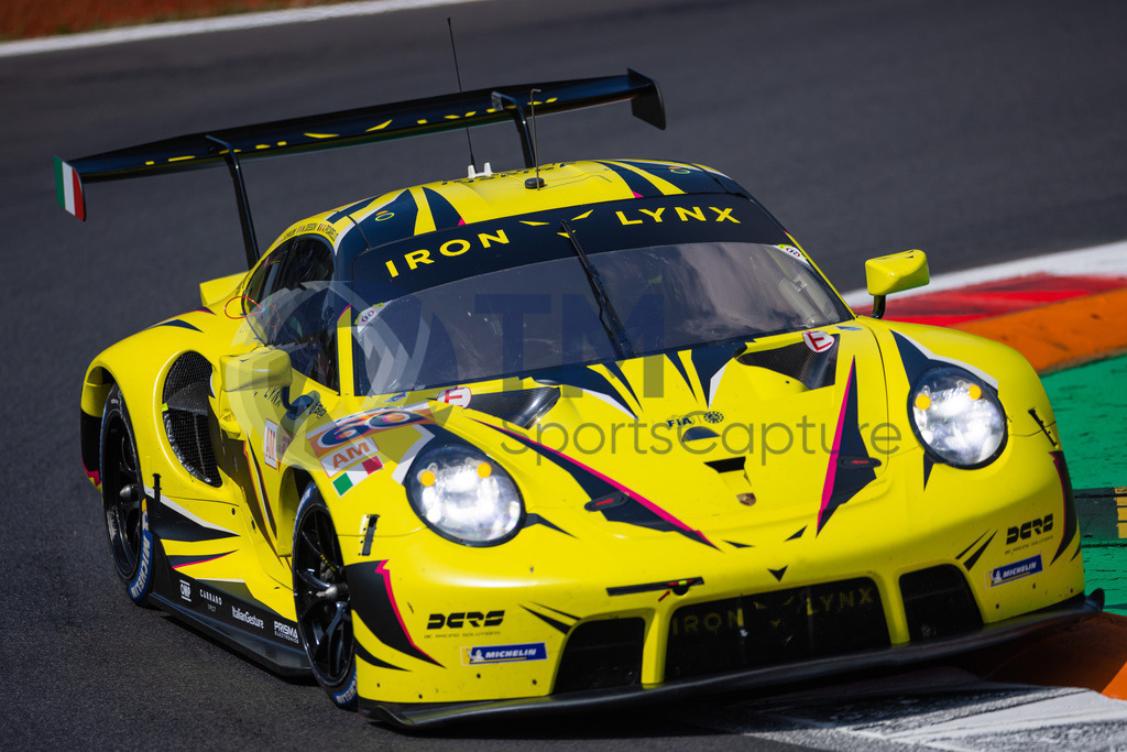 Trainproduction-20230708-0052 | MONZA,ITALY,08.Jul.23 - MOTORSPORTS - WEC, FIA World Endurance Championships, 6h of Monza, Autodromo Monza. Image shows Claudio Schiavoni (ITA), Matteo Cressoni (ITA) and Alessio Picariello (BEL/ Iron Lynx). Photo: Trainproduction / Matthias Trinkl