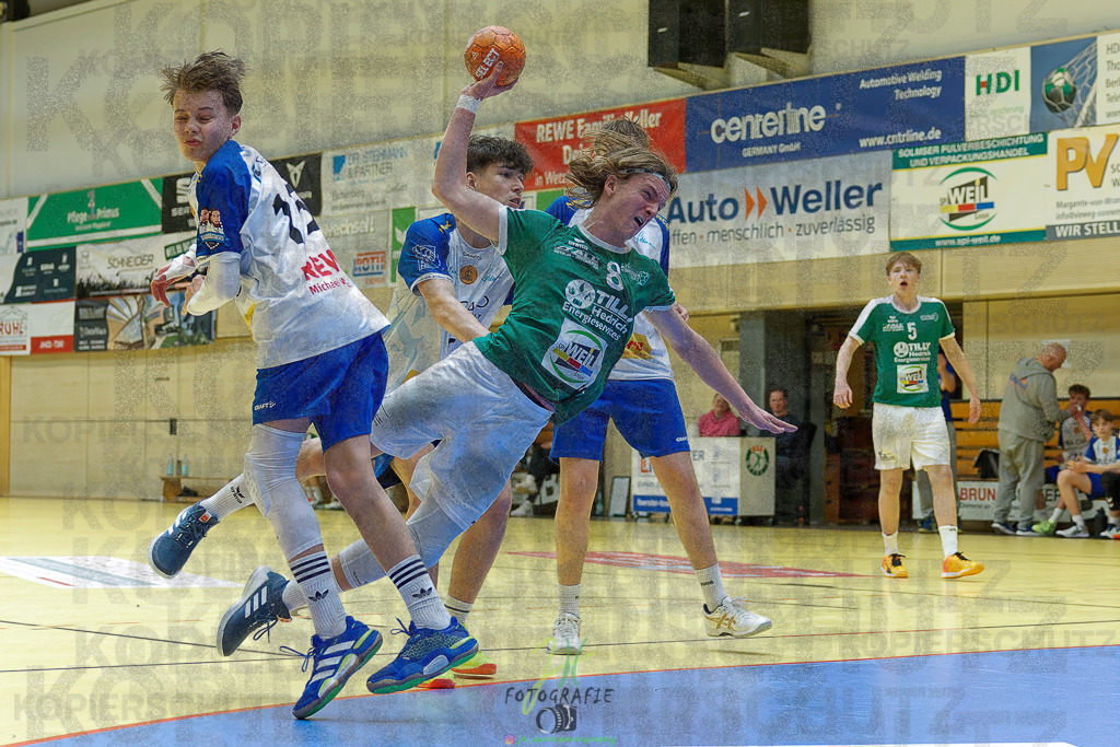 mJC-Regionalliga, Halbfinale Hessenmeisterschaft; HSG Dutenhofen/Münchholzhausen - TSV Pfungstadt | mJC-Regionalliga, Halbfinale Hessenmeisterschaft; HSG Dutenhofen/Münchholzhausen - TSV Pfungstadt am 15.03.2025 in Münchholzhausen (Sporthalle Münchholzhausen)Photo © 2025 - Jörg Heinrich - Realisiert mit Pictrs.com