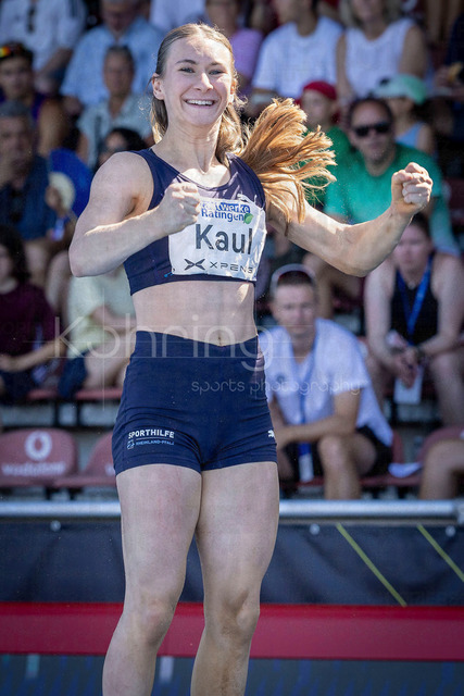 Multisport Event; Ratingen, 28.06.2026 | RATINGEN, GERMANY - JUNE 28, 2026 : Emma Kaul (GER / Germany) competing in the long jump during the Multisport Event at Stadion Ratingen on June 28, 2026 in Ratingen, Germany.