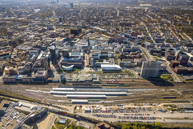 Dortmund220400580 | Luftbild, Baustelle am Dortmund Hauptbahnhof mit Blick auf die Innenstadt, City, Dortmund, Ruhrgebiet, Nordrhein-Westfalen, Deutschland