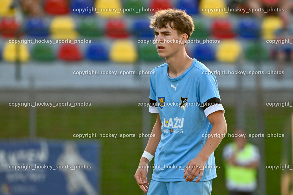 SV Spittal vs. SVG Bleiburg | #22 Marvin Maier SVG Bleiburg, SV Spittal vs. SVG Bleiburg, SV Spittal vs. SVG Bleiburg am 14.08.2024 in Spittal an der Drau (Goldeck Stadion), Austria, (Photo by Bernd Stefan)