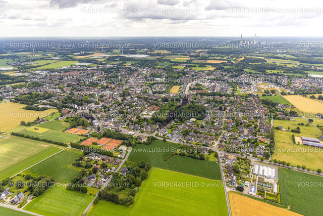 Bottrop240701608Kirchhellen | Luftbild, Wohngebiet Ortsansicht Kirchhellen, Fernsicht, Kirchhellen, Bottrop, Ruhrgebiet, Nordrhein-Westfalen, Deutschland