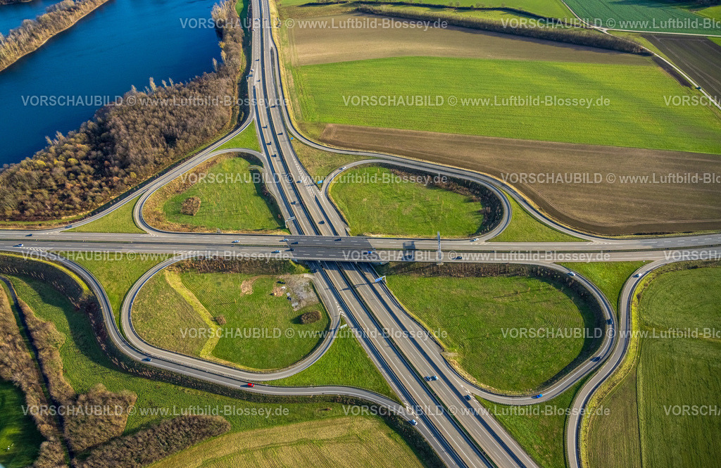 Duisburg230100042 | Luftbild, Autobahnkreuz Duisburg-Süd, Autobahn A59 und Autobahn A524, Duisburg, Ruhrgebiet, Nordrhein-Westfalen, Deutschland