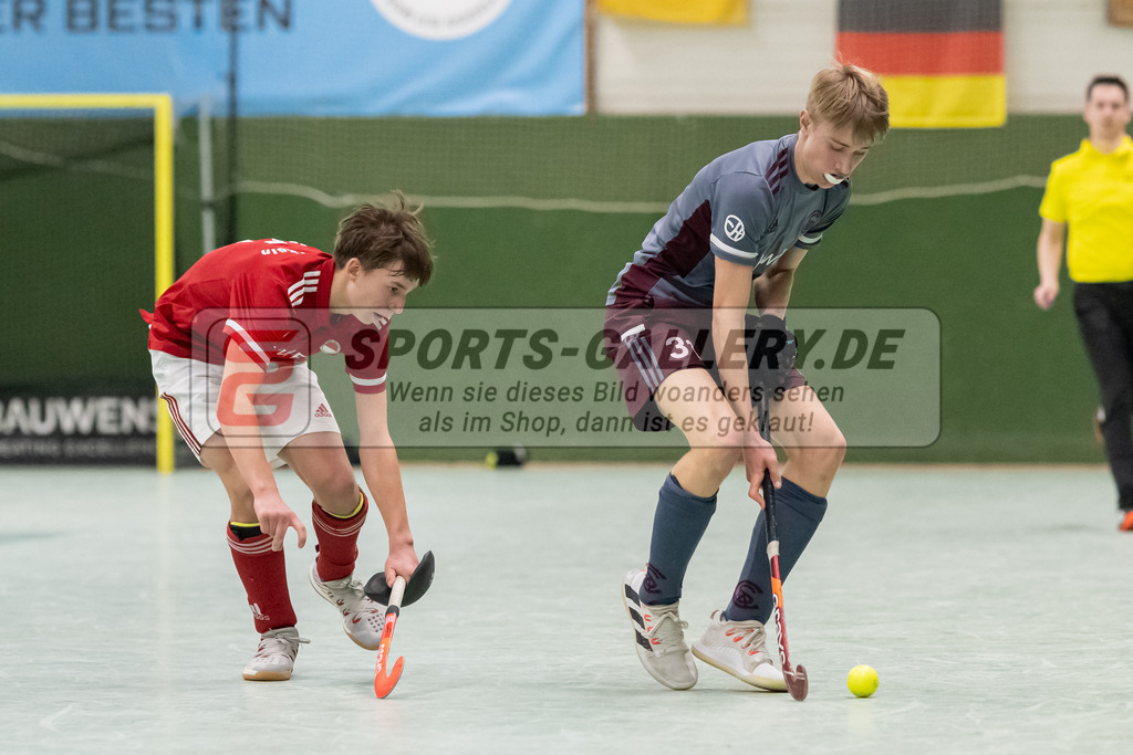 SFE_20230304_0047 | Deutsche Meisterschaft Männliche U16 Halle 2023 am 04.03.2023 in Köln (KTHC Stadion Rot-Weiss Köln Tennis and Hockey Club), Photo: Stephan Fehrmann 2022 (Sports-Gallery)