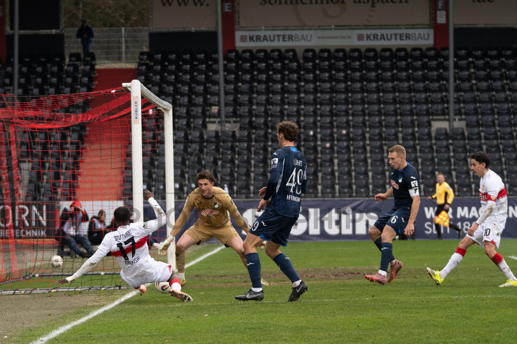 VfB Stuttgart II vs. TSG Hoffenheim II, Fussball, 3. Liga, 26. Spieltag, 15.03.2026 | Abdenego Nankishi (VfB Stuttgart II, #17),VfB Stuttgart II vs. TSG Hoffenheim II, Fussball, 3. Liga, 26. Spieltag, 15.03.2026Foto: photosbyphips/Philip Ziegler