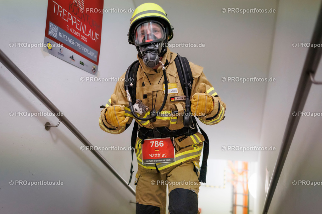 KölnTurm Treppenlauf; Köln, 03.08.2025 | Impressionen vom KölnTurm Treppenlauf am 03.08.2025 in Köln (Nordrhein-Westfalen). 