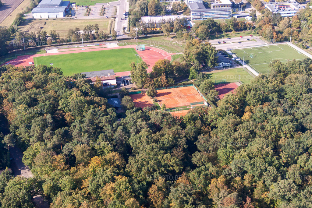 Luftbild: Tennis am Stadion in Kandel im Bundesland Rheinland-Pfalz in Deutschland. Foto: IMG_45791.jpg vom 27.09.2011 durch Werner Riehm/FLY-FOTO.de