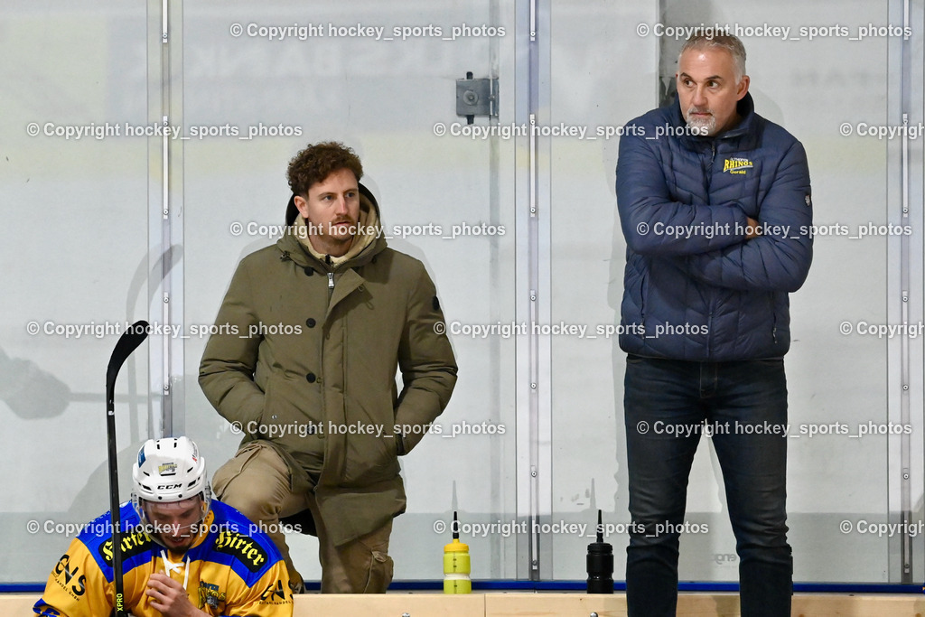 ESC Steindorf vs. EHC Althofen | Isopp Maximilian, Headcoach EHC Althofen Ressmann Gerald, ESC Steindorf vs. EHC Althofen, ESC Steindorf vs. EHC Alhofen am 03.03.2024 in Steindorf (Ossiachersee Halle), Austria, (Photo by Bernd Stefan)