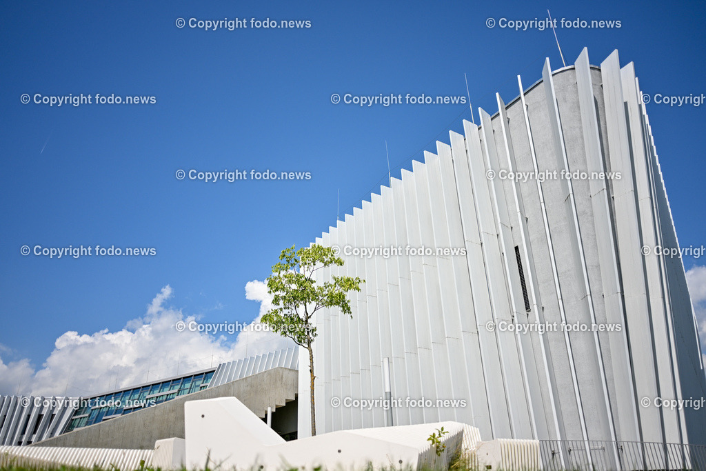 Anton Bruckner Privatuniversitaet Linz_ Bruckneruni_ 23.08.2023-7 | 23.08.2023, Linz, AUT, Anton Bruckner Privatuniversitaet Linz, im Bild Anton Bruckner Privatuniversitaet Linz, Bruckneruni, Gebaeude