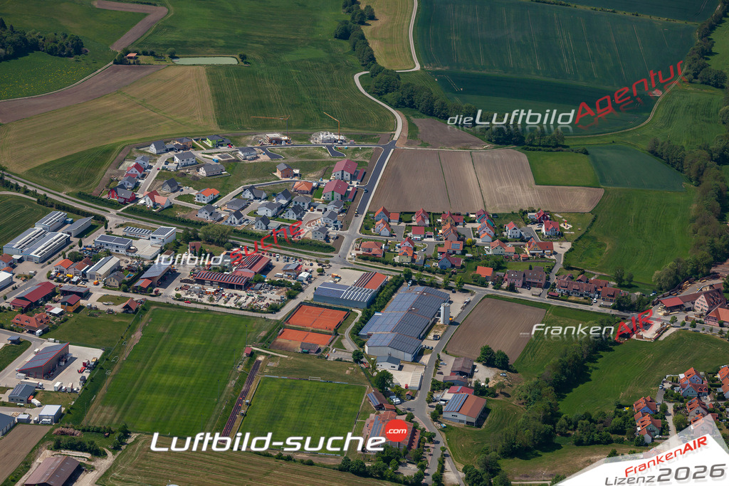 Aktuelles Luftbild von neumuehle weihenzell - Die Luftaufnahme wurde 2020 mittels UL-Flugzeug erstellt ( keine Drohne ) - hochauflösende Kamera-Systeme von  Canon -Beste Qualität - Für grossformatige Ausdrucke geeignet. Die Geschenkidee !