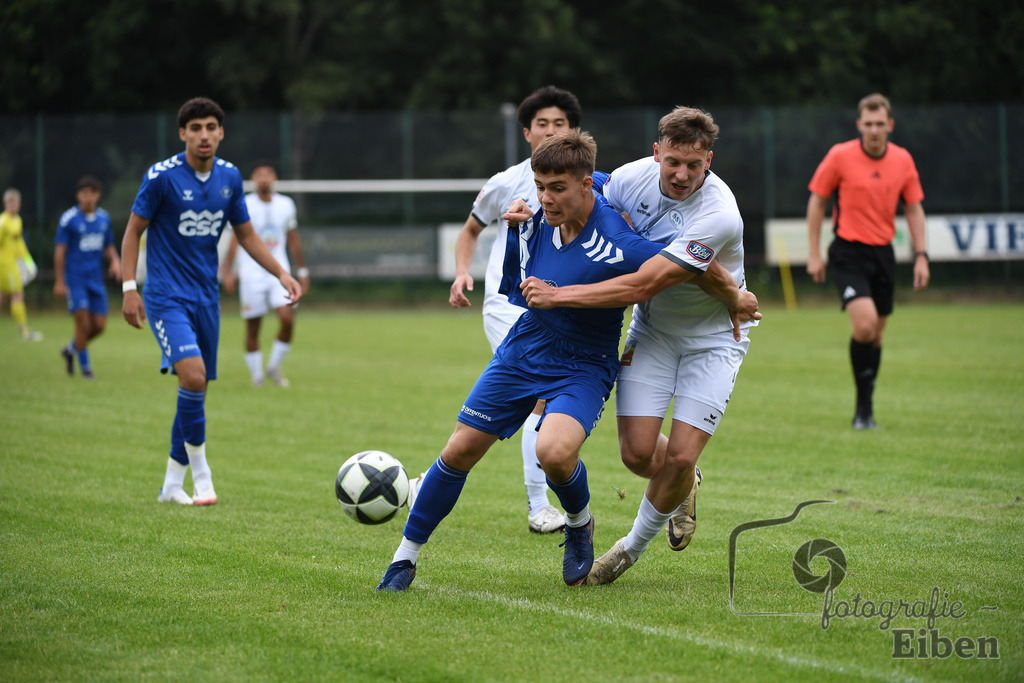 Sport-Duwe Cup | Sport-Duwe Cup Oldenburg; SSV Jeddenloh (weiß)-VFB Oldenburg (blau) am 05.07.2025 in Oldenburg (Sportanlage TuS Eversten), Photo: Philip Eiben 2025 - Realisiert mit Pictrs.com