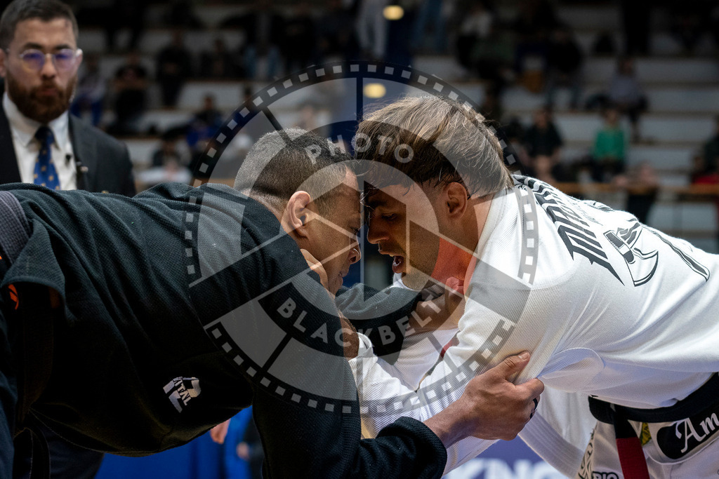 20240126PBB0489 | Fighters compete during the Brazilian Jiu-Jitsu European Championship of the IBJJF in Paris, France, on January 26, 2024.