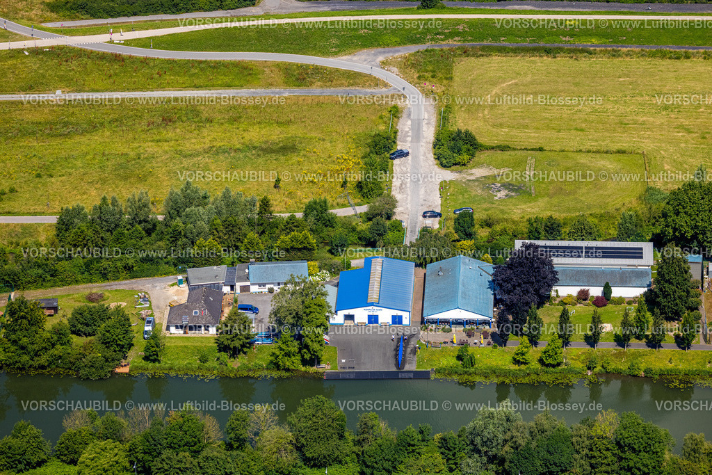 Hamm240706748 | Luftbild, Baustelle am Ruderclub und Gastronomie, Ruderverein Hamm von 1890 e.V., am Fluss Lippe Ufer, Stadtbezirk Heessen, Hamm, Ruhrgebiet, Nordrhein-Westfalen, Deutschland