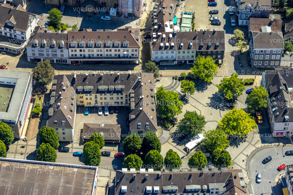 Schwelm230709093 | Luftbild, Märkischer Platz, Schwelm, Ruhrgebiet, Nordrhein-Westfalen, Deutschland