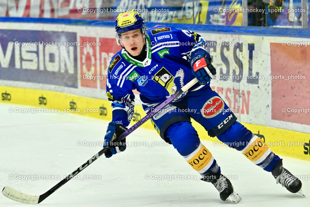 EC VSV vs. HC Bozen 16.2.2024 | #42 LANZINGER Benjamin, EC VSV vs. HC Bozen 16.2.2024, EC VSV vs. HC Bozen 16.2.2024 am 16.02.2024 in Villach (Stadthalle Villach), Austria, (Photo by Bernd Stefan)