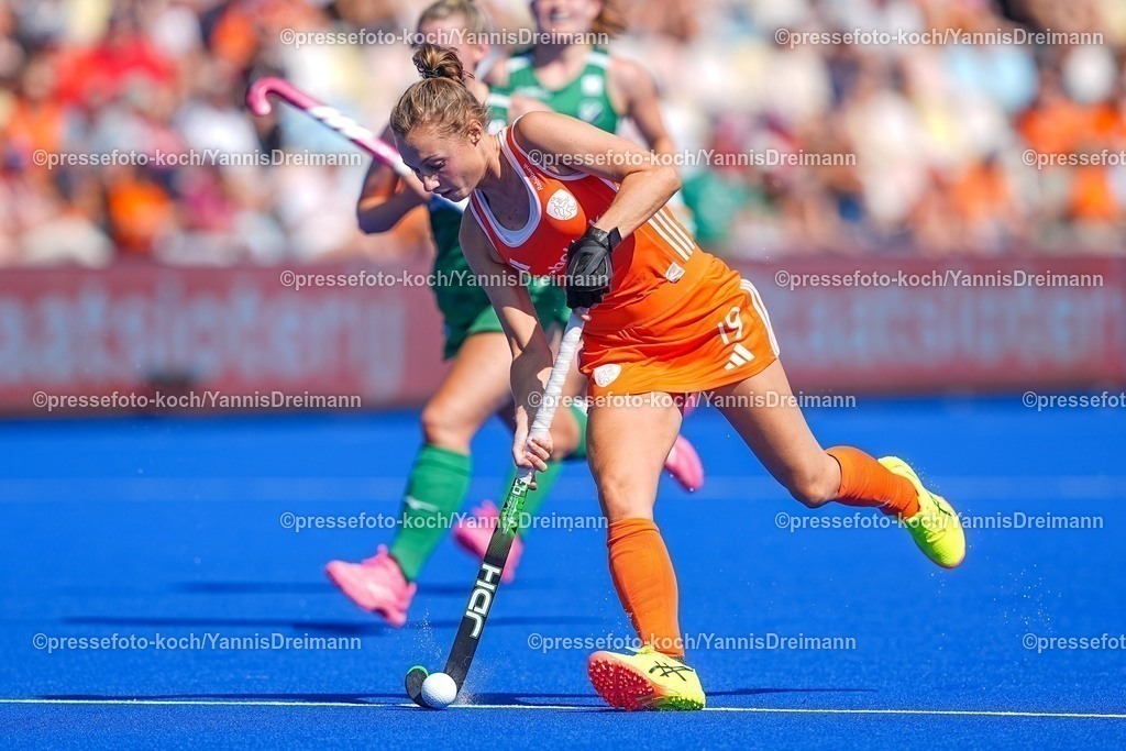 xydrx09082503006 | 09.08.2025, xydrx, Frauen EuroHockey Championship 2025, Gruppenphase, Gruppe a, Niederlande - Irland, Sparkassenpark Mönchengladbach: Marijn Veen (NED #19)