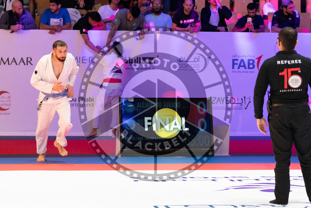 20231106PBB3013 | Fighters compete during the AJP World Master Championship in the Mubadala Arena in Abu Dhabi, Arab United Emirates, on November 6, 2023.