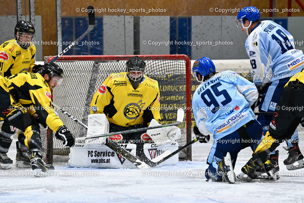 EC Spittal Hornets vs. ESC Steindorf 28.10.2023 | #11 Kucher Florian, #15 Rossbacher Daniel, #95 Gelfanov Ruslan Lenarovich, #1 Zauchner Rene, #18 Pewal Martin
