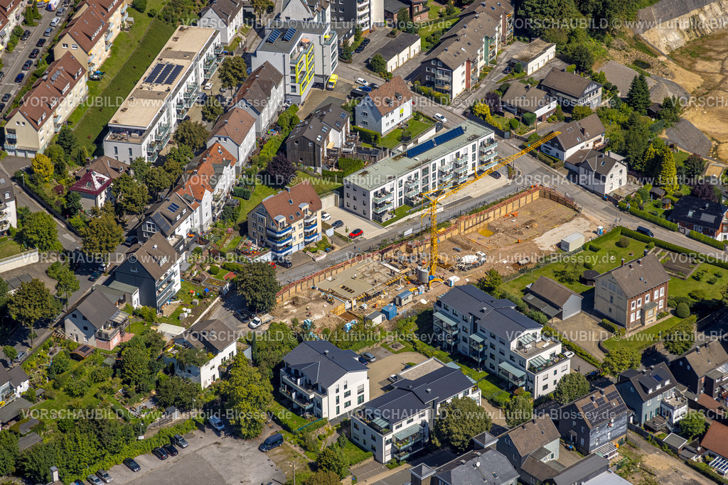 Ennepetal230800777 | Luftbild, Baustelle an der Masurenstraße, Voerde, Ennepetal, Ruhrgebiet, Nordrhein-Westfalen, Deutschland