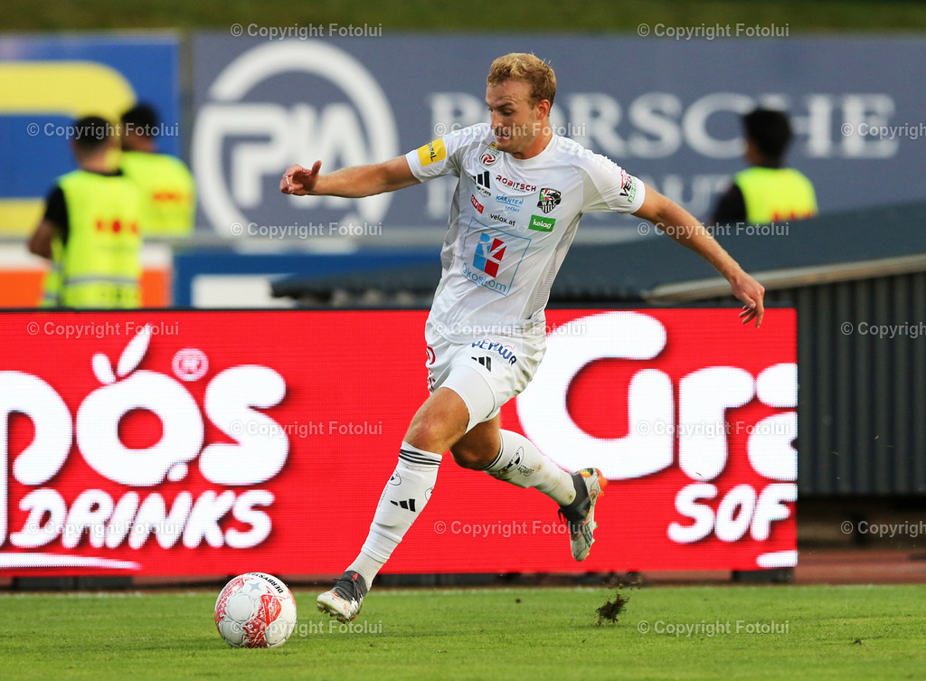 A_LUI_030824_11 | SPORT,FUSSBALL,ADMIRAL BUNDESLIGA RC PELLETS WAC-AUSTRIA KLAGENFURT 03.08.2024 IM BILD:JONATHAN SCHERZER  (WAC)   FOTO:FOTOLUI/MW