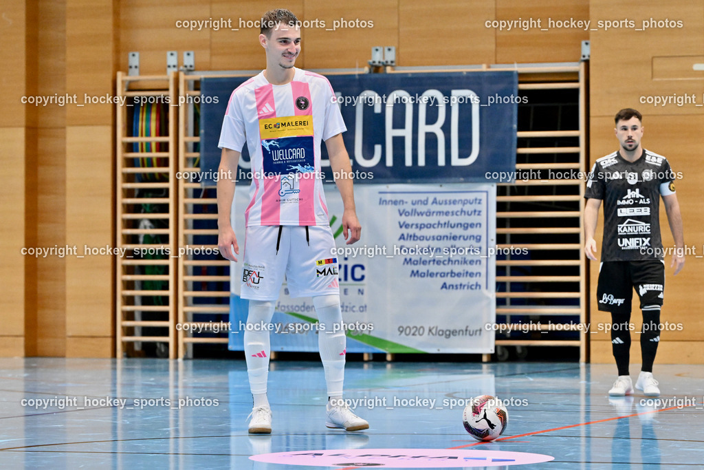 Carinthia Flamengo Futsal Club vs. FC Ljuti Krajisnici | #2 Faris Buljubasic Carinthia Flamengo, Carinthia Flamengo Futsal Club vs. FC Ljuti Krajisnici, Carinthia Flamengo Fusal Club vs. FC Ljuti Krajisnici am 12.10.2025 in Klagenfurt (Ballspielhalle Viktring), Austria, (Photo by Bernd Stefan)