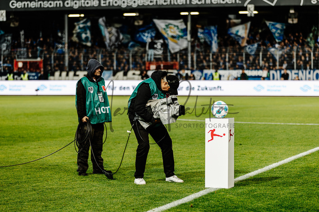 2. Bundesliga, Saison 2024/25, 7. Spieltag: SC Preußen Münster - FC Schalke 04 | Münster, 28.09.2024: 2. Bundesliga, 7. Spieltag, SC Preußen Münster gegen FC Schalke 04 im LVM-Preußenstadion in Münster. Foto: sportfotografie.ms | Markus Paletta - Realisiert mit Pictrs.com