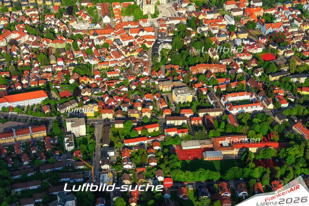 Die Luftaufnahme Thingers - Kempten Allgäu wurde vom UL-Flugzeug (keine Drohne) aus fotografiert.Hohe Druck- Auflösung-die Geschenkidee!