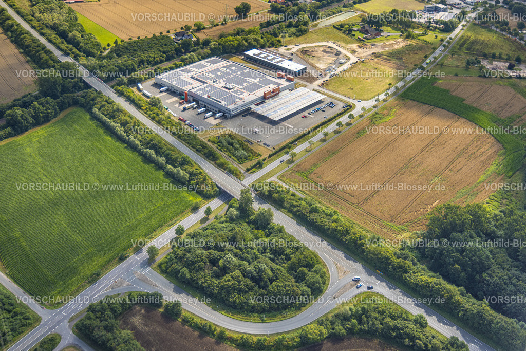 Hamm250700162Bockum-Hoevel | Luftbild, Baustelle Handelshof Hamm Großhandels-Supermarkt an der Römerstraße, Baufläche, Bockum-Hövel, Hamm, Ruhrgebiet, Nordrhein-Westfalen, Deutschland