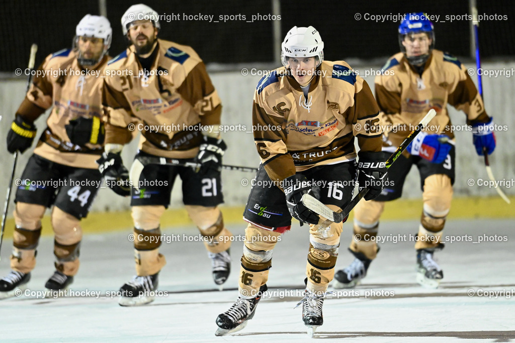EC Kellerberg vs. Carinthian Team 28.1.2024 | #16 Tischner Lukas, Jubel EC Kellerberg Mannschaft