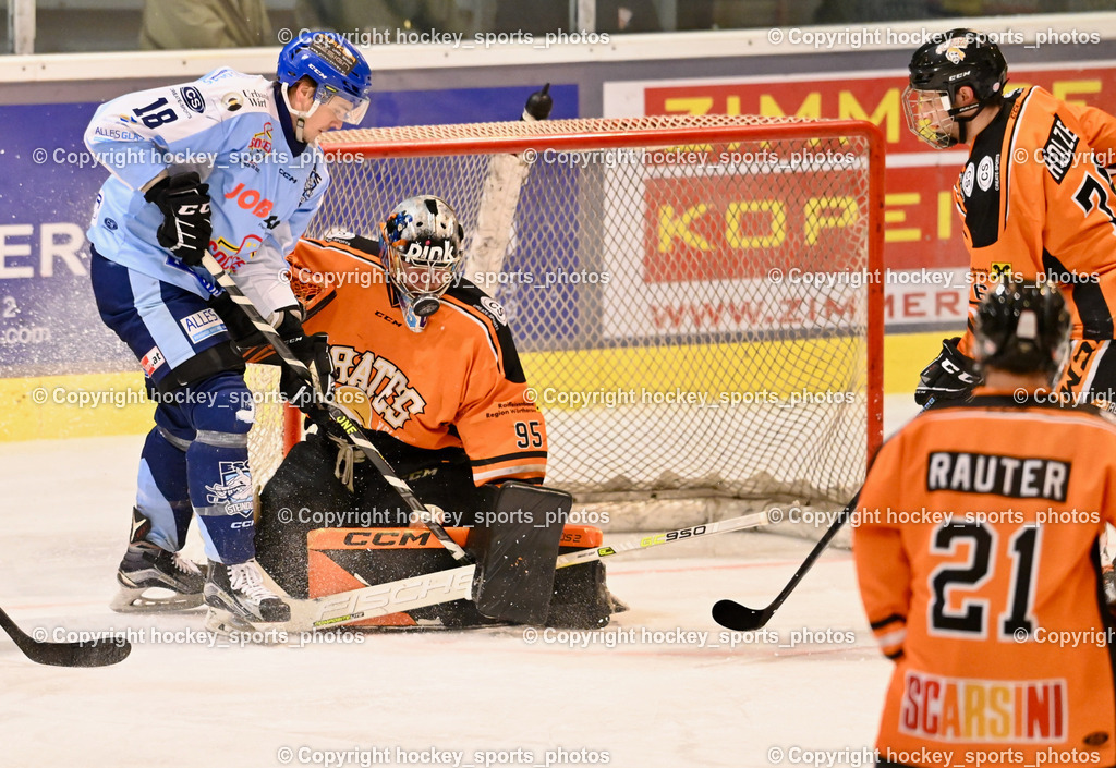 USC Velden vs. ESC Steindorf 9.1.2023 | #18 Pöck Markus, #95 Stroj Thomas