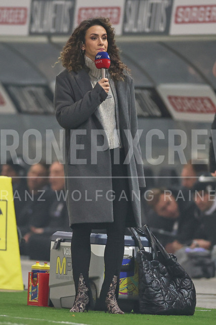 UEFA Europa League 2025/26: SK Sturm Graz vs SK Brann | Graz, Austria, 29.JAN.26 - SOCCER - UEFA Europa League, SK Sturm Graz vs SK Brann Bergen. The image shows Sky Reporter Kimberly Budinsky.
