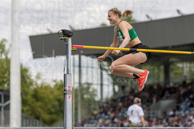 Deutsche Leichtathletik-Meisterschaften; Bochum-Wattenscheid, 26.07.2026 | Johanna Göring (SV Salamander Kornwestheim), Hochsprung ; Deutsche Leichtathletik-Meisterschaften am 26.07.2026 im Lorheide-Stadion, Bochum-Wattenscheid (Nordrhein-Westfalen).