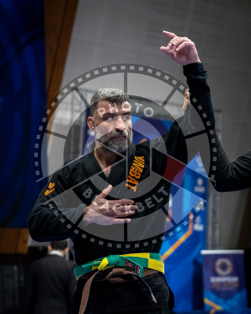 20240126PBB0782 | Fighters compete during the Brazilian Jiu-Jitsu European Championship of the IBJJF in Paris, France, on January 26, 2024.