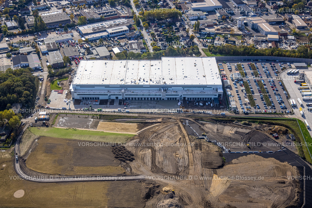 Oberhausen221003531 | Luftbild, Picnic E-Food-Lager, Baustelle, Schwarze Heide, Oberhausen, Ruhrgebiet, Nordrhein-Westfalen, Deutschland
