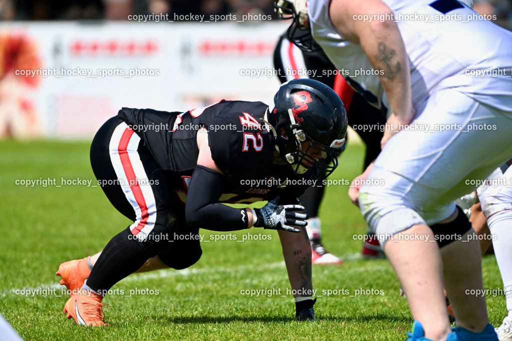 Carinthian Lions vs. Cineplexx Blue Devils | #42 Mittag Nico Carinthian Lion, Carinthian Lions vs. Cineplexx Blue Devils, Carinthian Lions vs. Cineplexx Blue Devils am 09.06.2025 in Klagenfurt (ASV Sportplatz), Austria, (Photo by Bernd Stefan)