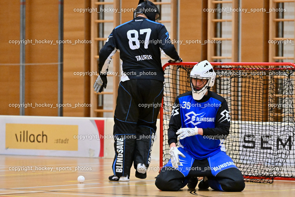 VSV Unihockey vs. IC Graz 17.12.2022 | #35 Paul Klatzer, #87 Timmo Taurer