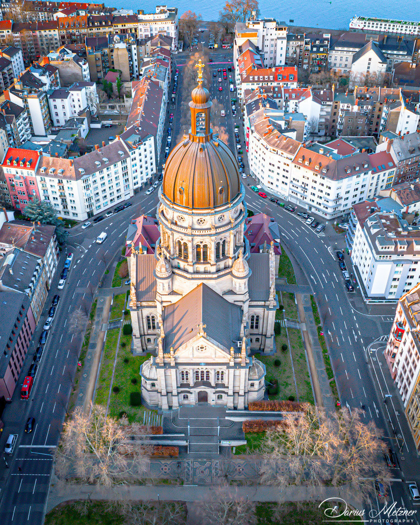 Die Christuskirche in Mainz | Die Evangelische Christuskirche an der Kaiserstrasse in Mainz