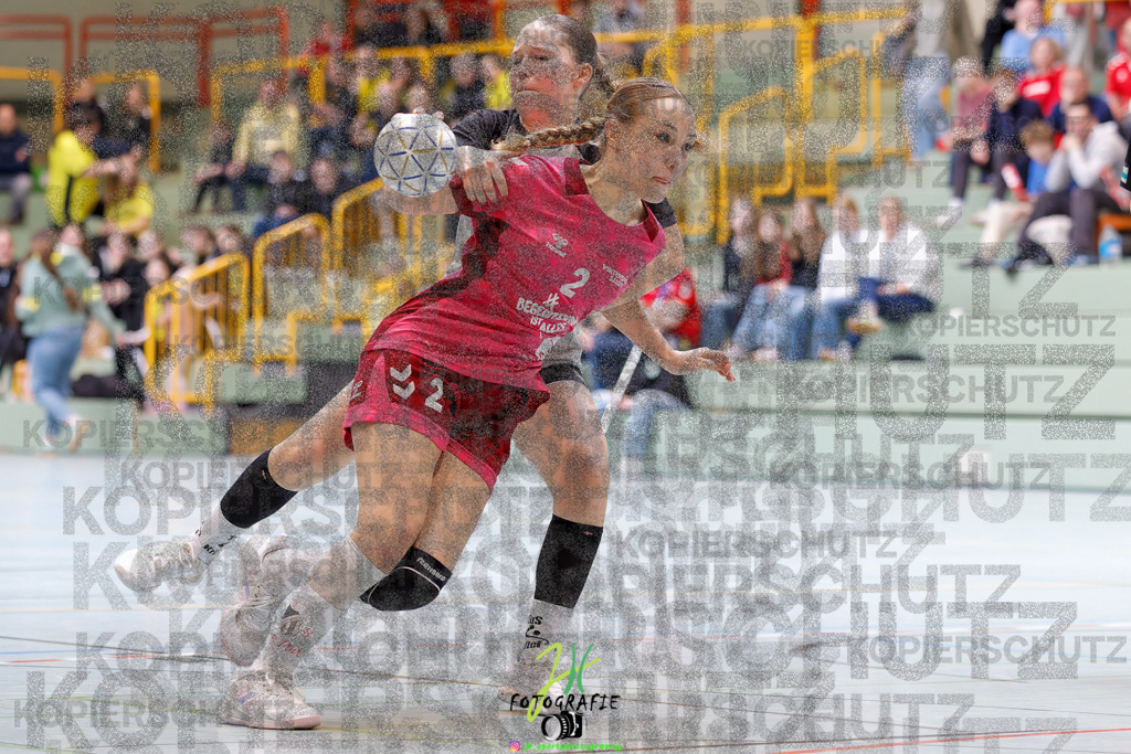 Hessenmeisterschaft wJC - Spiel um Platz 3; TuS Kriftel - SG Schenklengsfeld | Hessenmeisterschaft wJC - Spiel um Platz 3; TuS Kriftel - SG Schenklengsfeld am 22.03.2025 in Biedenkopf (Sporthalle Lahntalschule)Photo © 2025 - Jörg Heinrich - Realisiert mit Pictrs.com