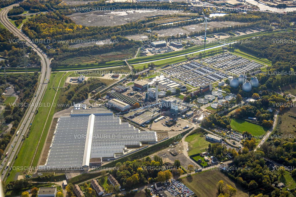 Bottrop221003391Emscherklaeranlage | Luftbild, Emschergenossenschaft Kläranlage Bottrop, Welheim, Bottrop, Ruhrgebiet, Nordrhein-Westfalen, Deutschland