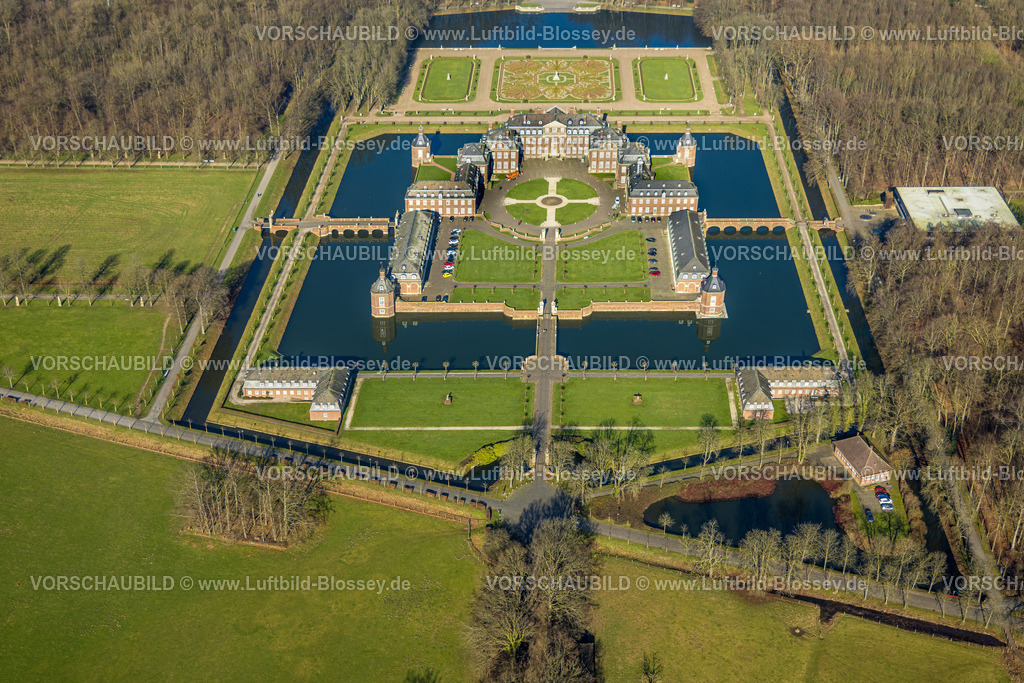 Nordkirchen230206104 | Luftbild, Schloss Nordkirchen, barocke Schlossanlage, Wasserschloss, Nordkirchen, Münsterland, Nordrhein-Westfalen, Deutschland