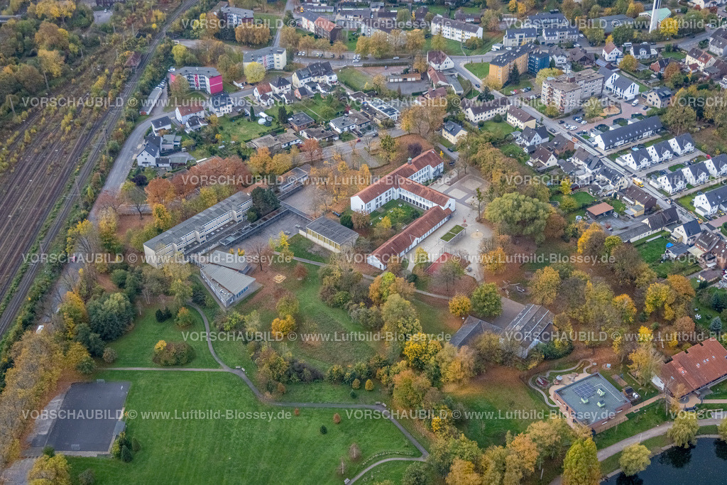 Hamm221011956 | Luftbild, Geistschule, Elisabeth-Lüders-Berufskolleg, Friedrich-Ebert-Park, Mitte, Hamm, Ruhrgebiet, Nordrhein-Westfalen, Deutschland