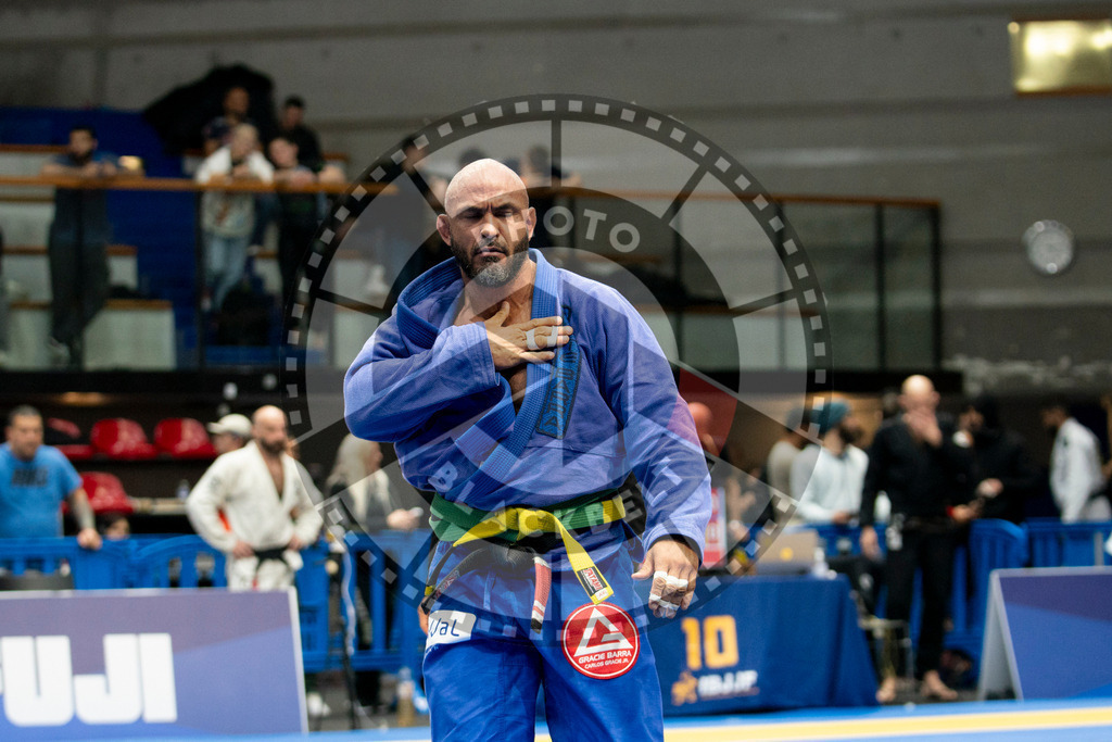 20240124PBB03801 | Fighters compete during the second day of the IBJJF European Championship in Paris, France, on January 24, 2024.