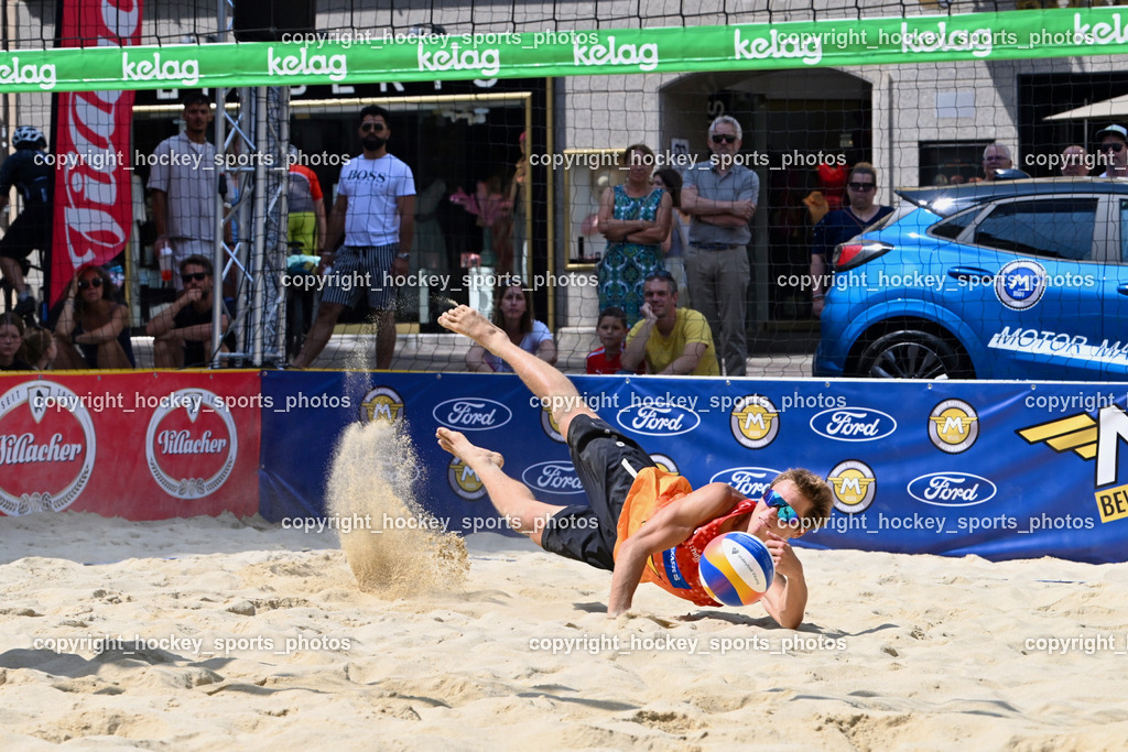 Beachvolleyball Villach Rathausplatz 2025 | MISCHKULNIG Ronny, Beachvolleyball Villach Rathausplatz 2025, Beachvolleyball Villach Rathausplatz am 17.08.2025 in Villach (Rathausplatz), Austria, (Photo by Bernd Stefan)