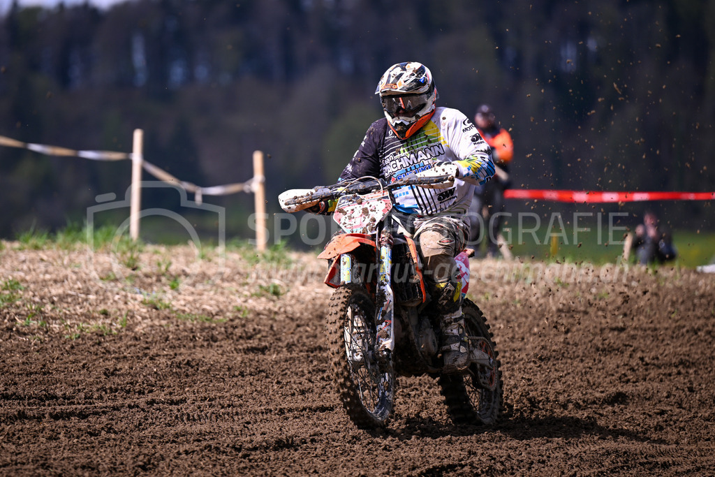 Motocross Schlatt bei Winterthur - 29. April 2023 | #23 Schenk Thierry aus Heldswil (CH) auf KTM in der Kategorie MX2 am Motocross Schlatt bei Winterthur, 29. April 2023.
Instagram: @mx_schlatt | @mc_wila | @sam_schweiz
Bild: Sportfotografie Markus Aeschimann | www.markus-aeschimann.ch - Realisiert mit Pictrs.com