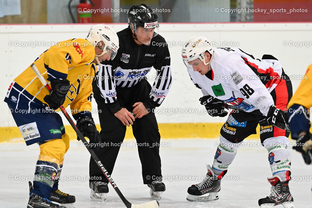 EC Feld am See vs. ELV Zauchen 15.1.2023 | #16 Bürger Severin, Hausott Erik Referee, #98 Tschuitz Dominik