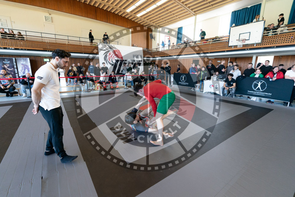 20250329PBB2726 | Fighters compete during the International Luta Livre (ILLCS) Germany IX Spring 2025 Competition spring on March 29, 2025 in Hannover, Germany.© Chiara Dazi